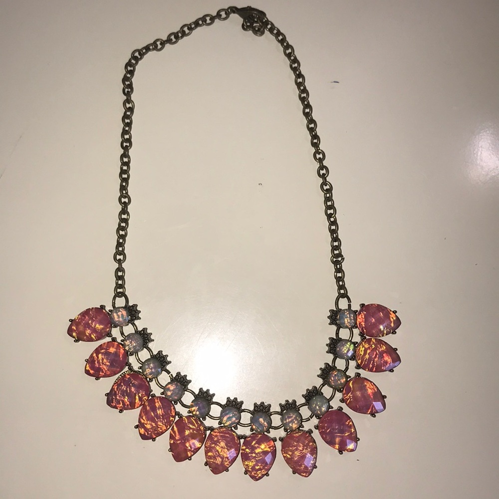 Pink statement necklace - Picture 2 of 2